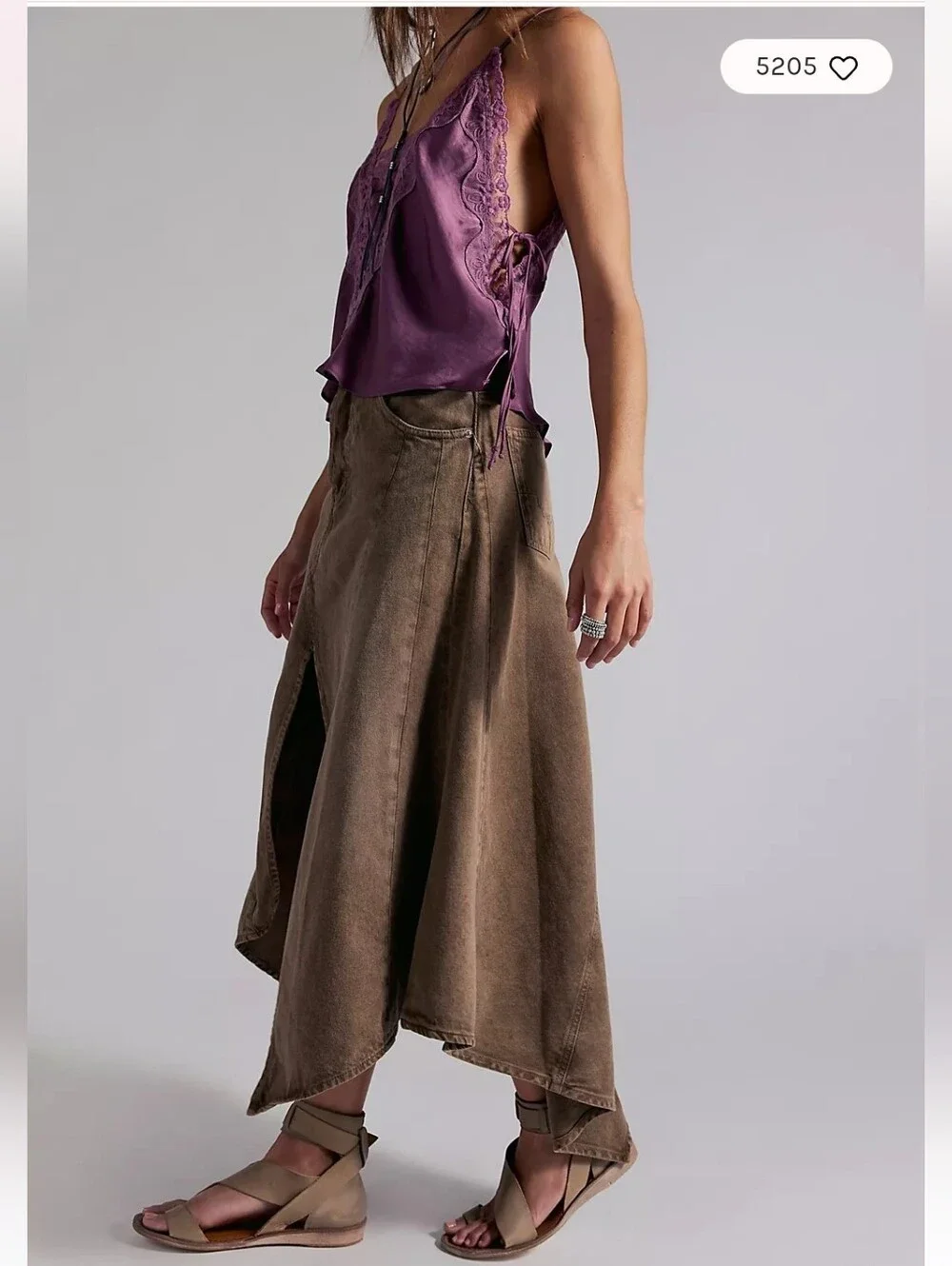 NWT Free People We The Free Aquarius Maxi Skirt Msrp $178